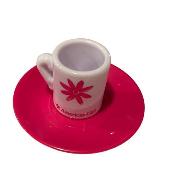 American Girl Cup And Saucer. - Picture 1 of 5